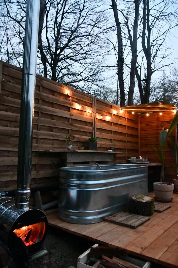 Tente Bivouac Option Bain Chauffee Au Bois Idrac-Respailles 外观 照片