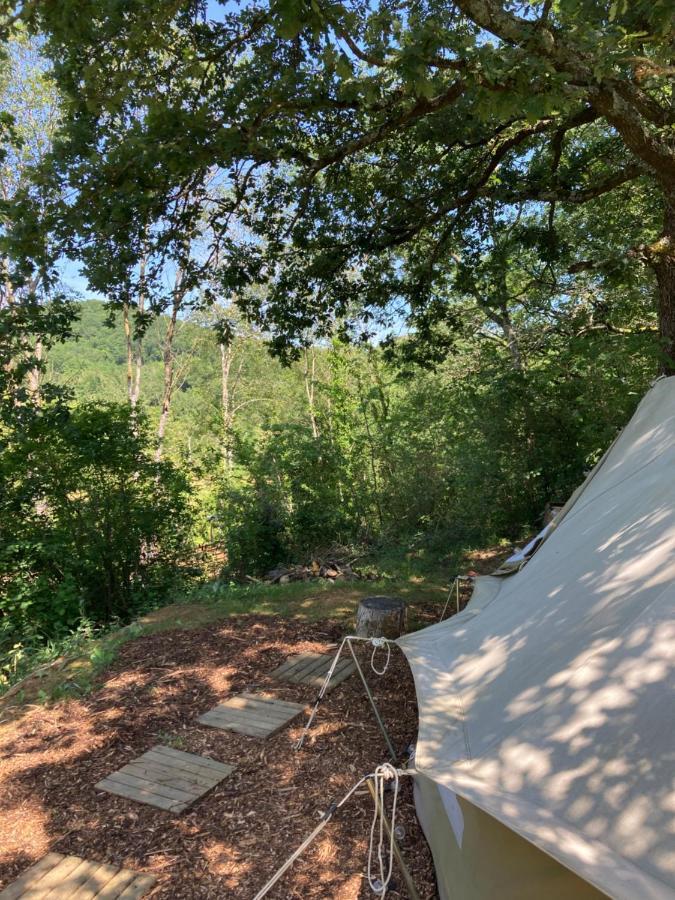 Tente Bivouac Option Bain Chauffee Au Bois Idrac-Respailles 外观 照片